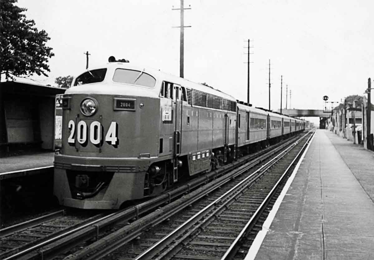 A passenger train