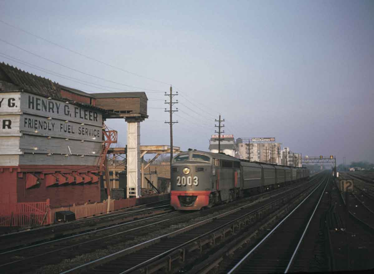 A passenger train