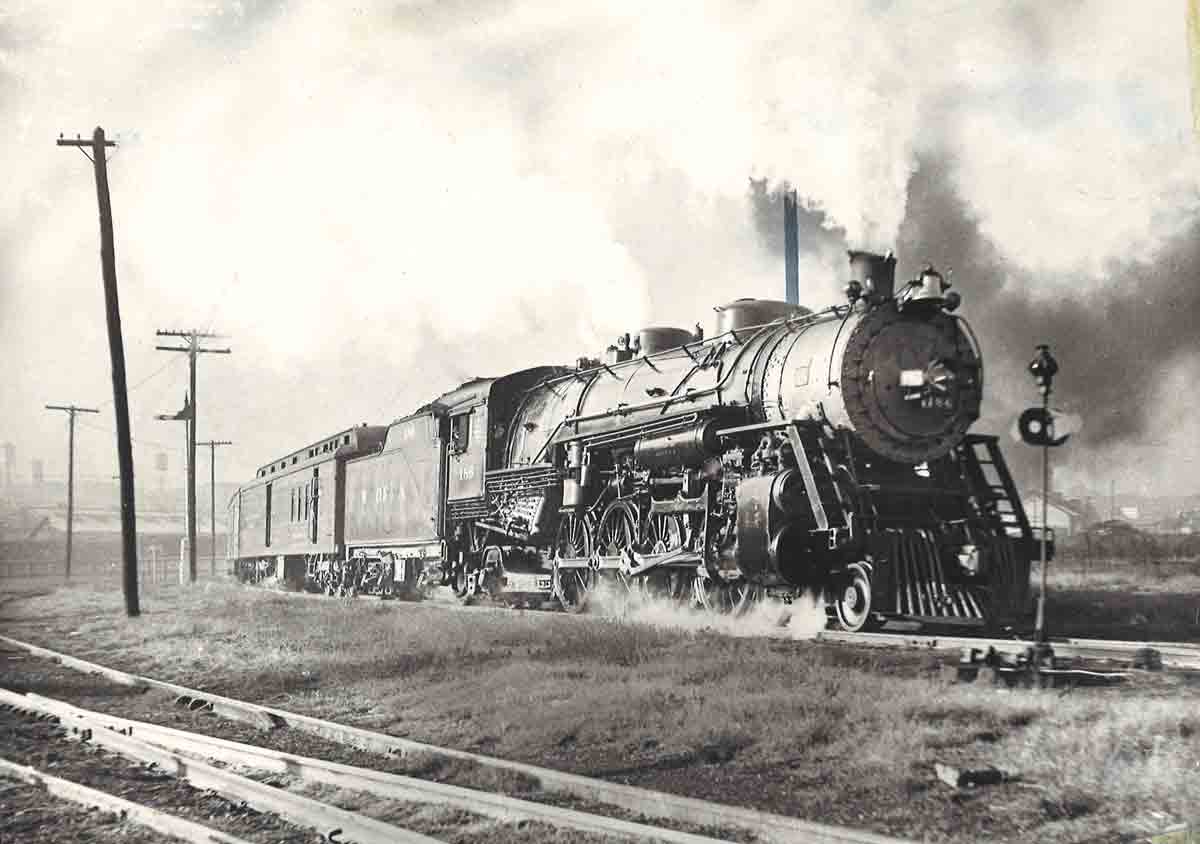 a stream engine passenger train