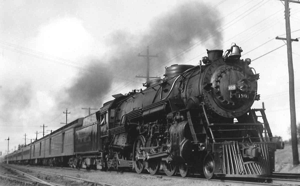a stream engine passenger train