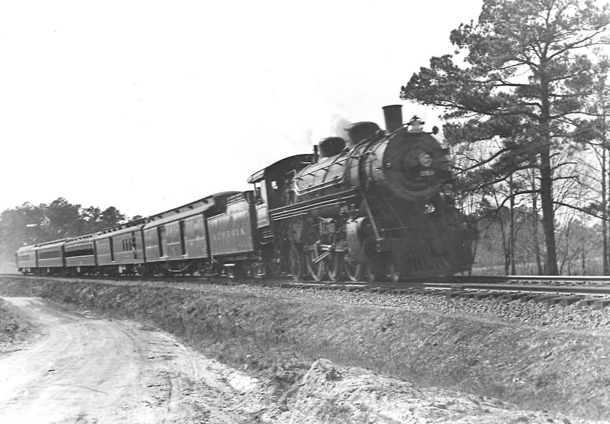 a stream engine passenger train