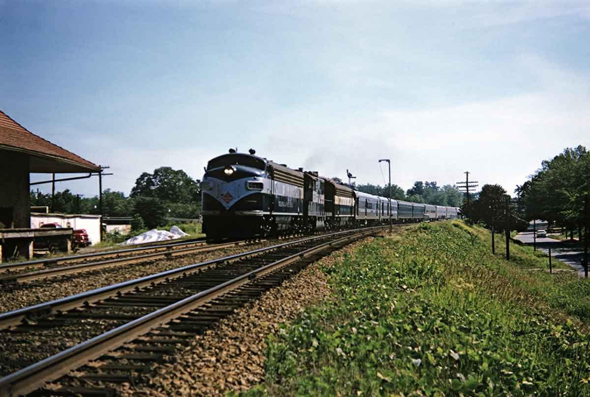 a diesel passenger train