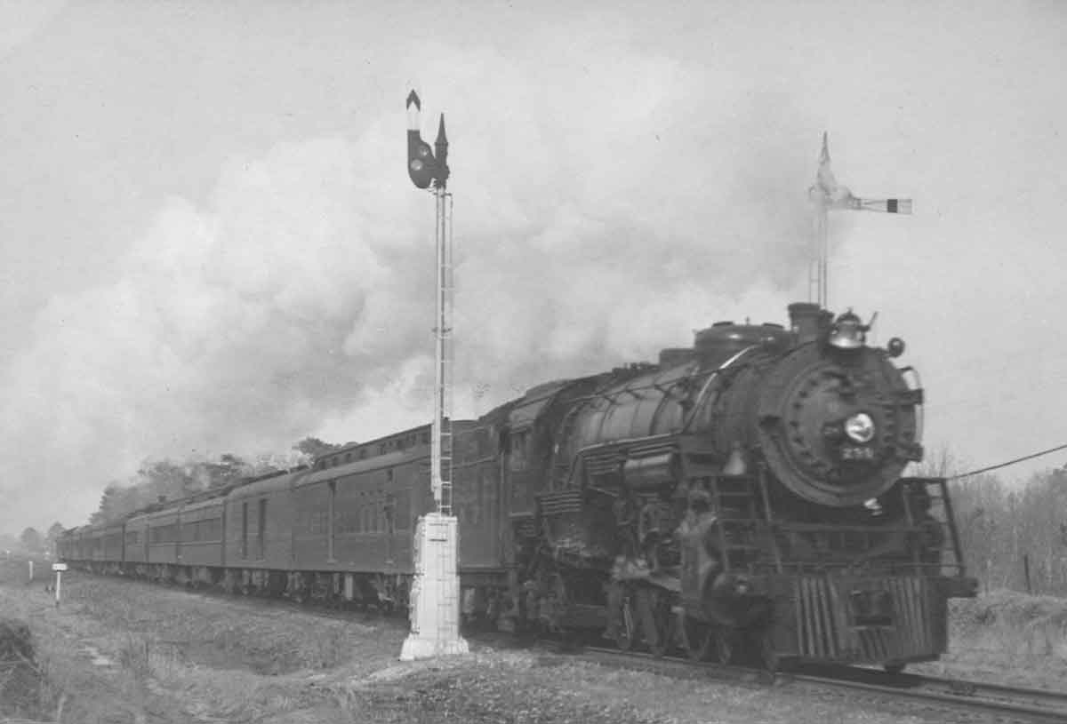 a steam engine passenger train