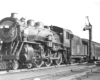 Steam locomotive by water spout