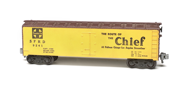 yellow reefer car: Kusan No. 7252 refrigerator car