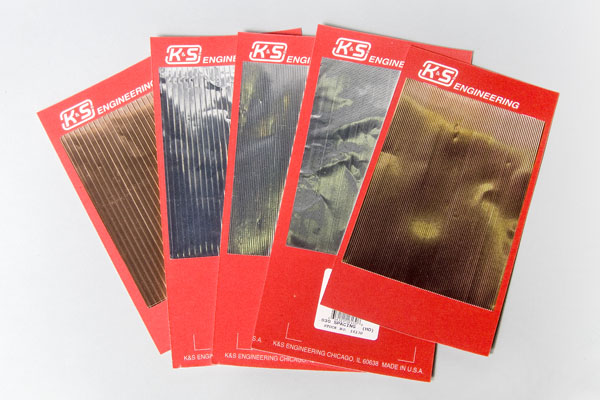 Corrugated aluminum and copper sheets