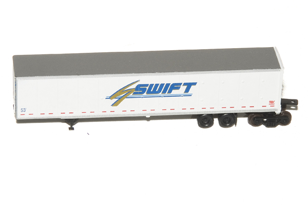 RoadRailer plate-wall trailer