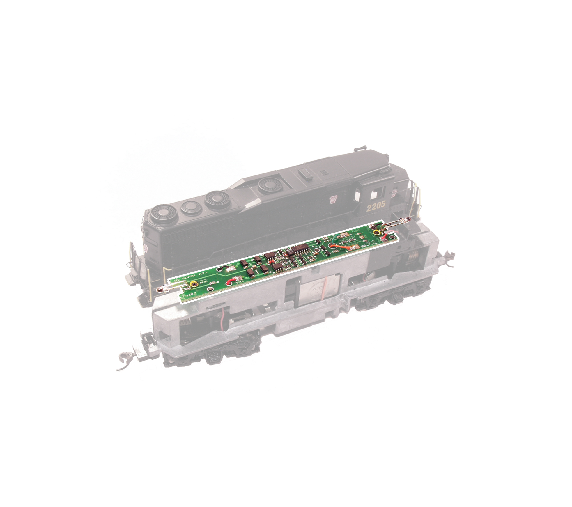 Replacement Digital Command Control (DCC) decoder