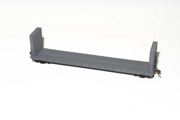 Canadian-prototype bulkhead flatcar
