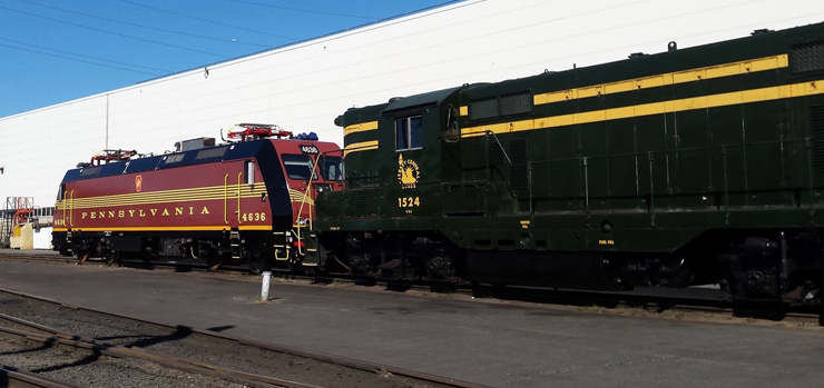 PRR heritage electric with Central of New Jersey diesel