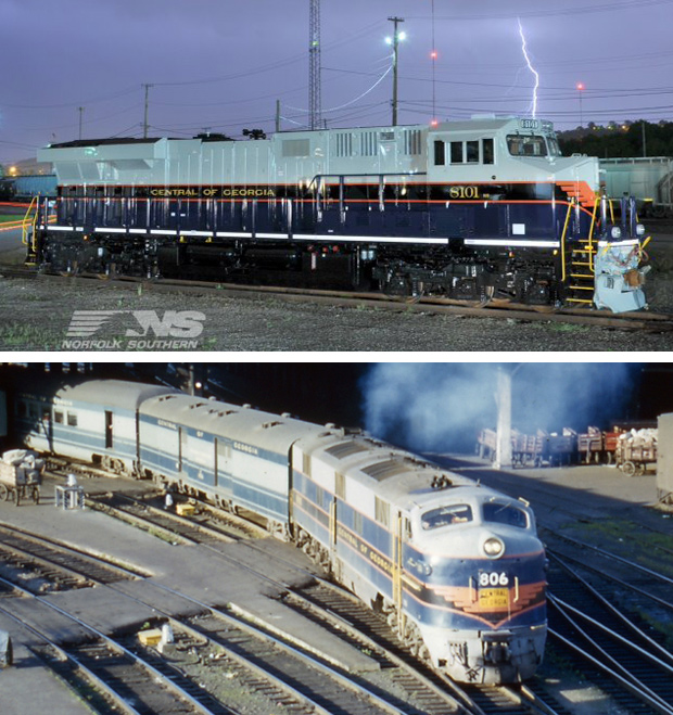 A train in 2012 vs 1959