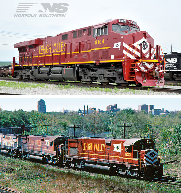 A red train in 2012 vs 1974