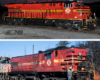 A red train in 2012 vs 1966