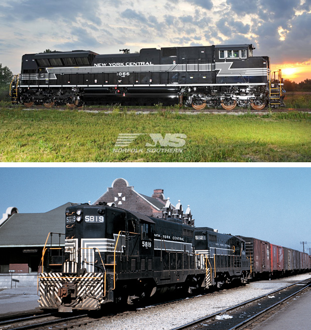 A black train in 2012 vs 1962