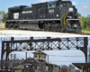A black train in 2012 vs 1970