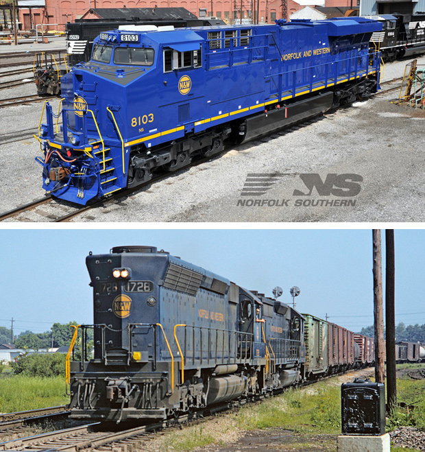 A blue train in 2012 vs 1970