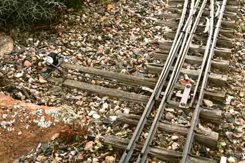switch machine on garden railroad