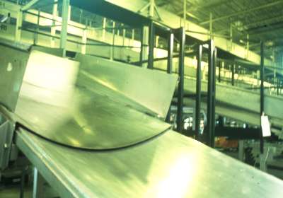 Package on UPS chute