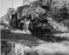 Steam locomotive with caboose