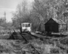 Motorcar on turntable bridge