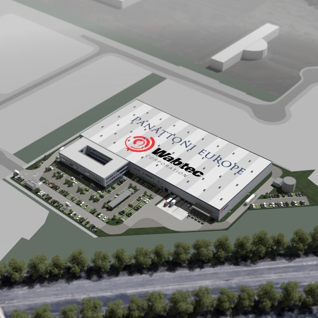 An artist's rendering of what Wabtec's new manufacturing plant in Germany may look like.