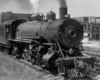 A train passing through a town