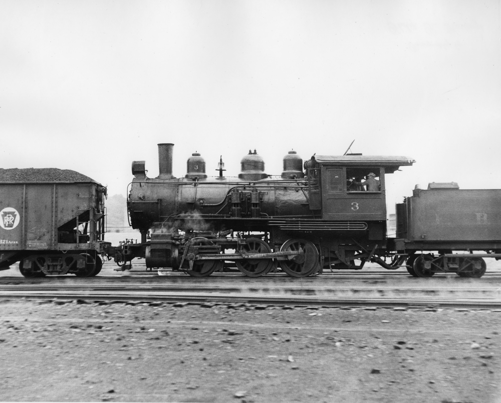 A train traveling by