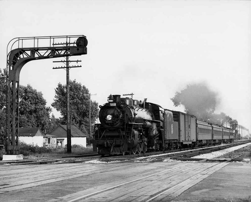 a steam engine passenger train
