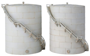 Wm. K. Walthers Inc. N scale oil storage tanks