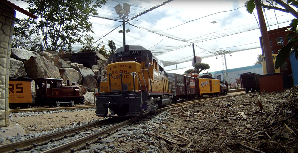garden railroad on display at the san diego county fair