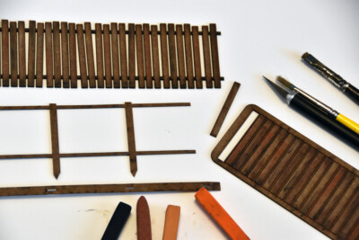 O scale wood fence kit by TW Trainworx