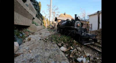 Bachmann’s Mallet with sound works hard on the SRR Stoneriver Railway