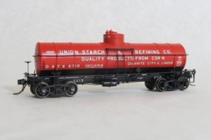 Red tank car