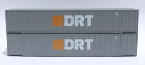 Two corrugated containers stacked on each other
