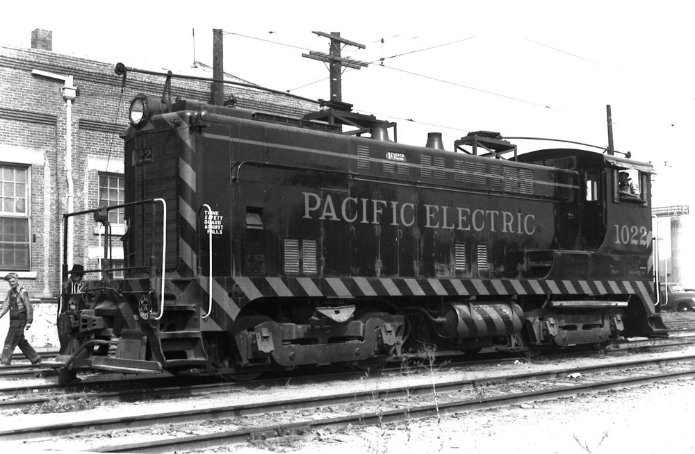 A switching diesel locomotive.