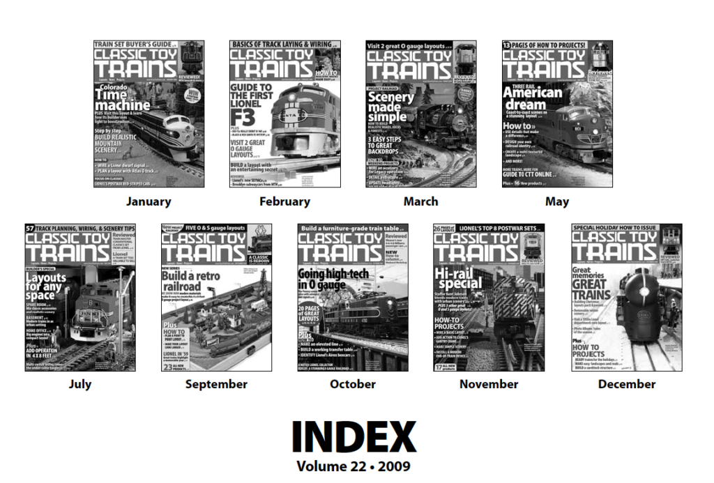 CTT annual index 2009 screenshot