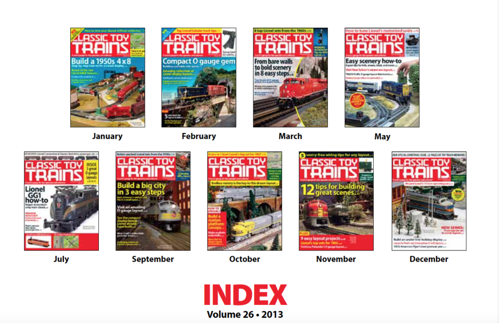 CTT annual index 2013 screenshot