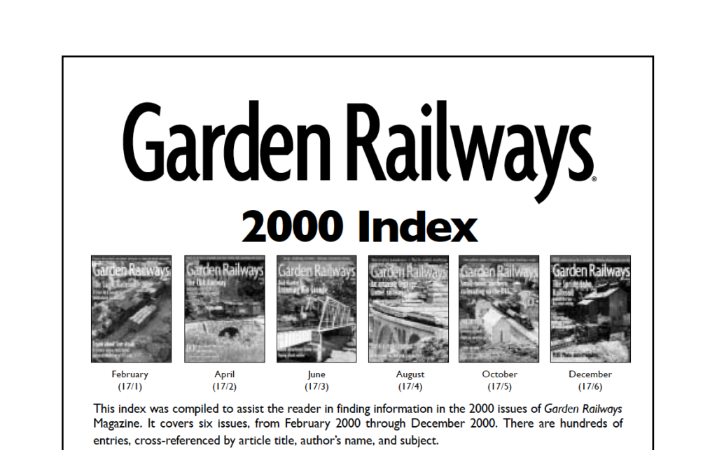 GRW index 2000 screenshot
