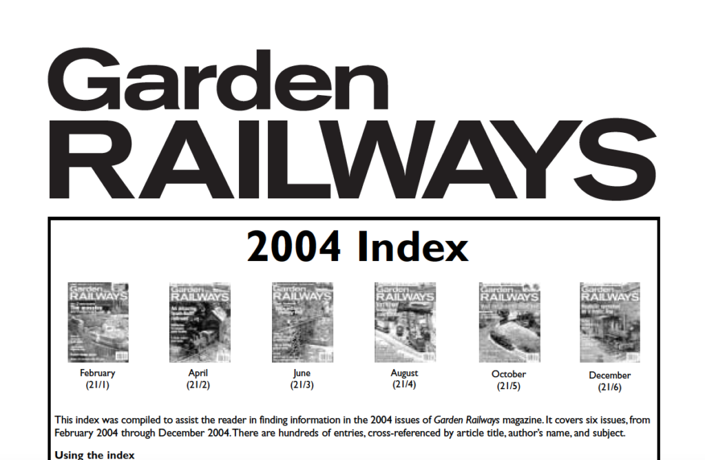 GRW index 2004 screenshot