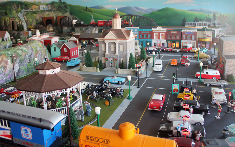 Small Town USA garden railroad