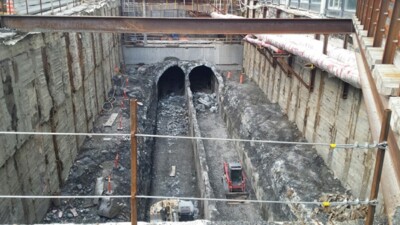 News Photo: Tunnel, uncovered