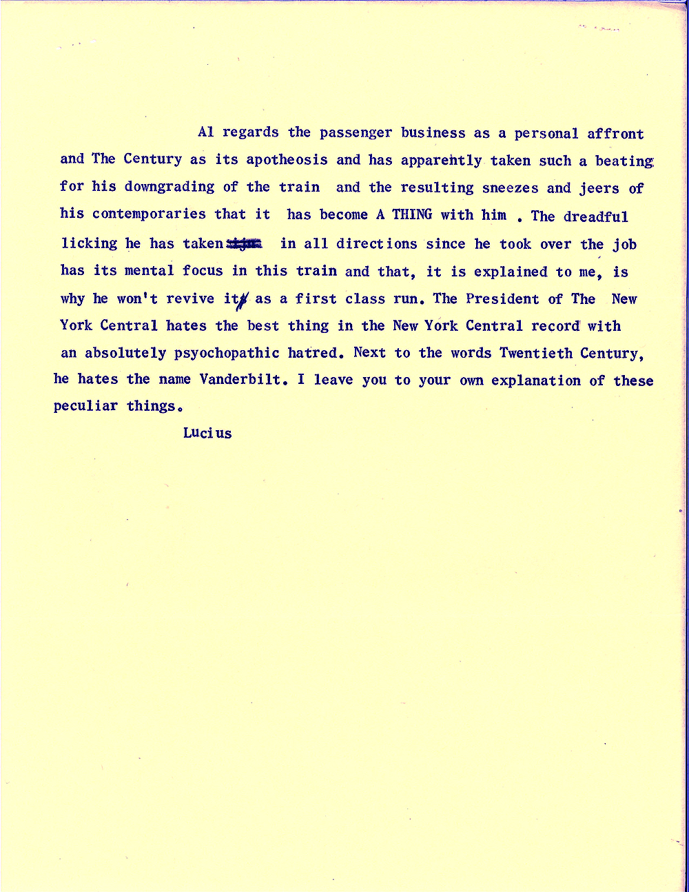 Second page of typewritten letter from Beebe to Morgan.