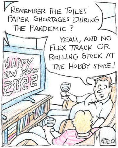 Model railroad humor: Shortages