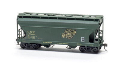 Accurail HO scale American Car & Foundry 2,970-cubic-foot-capacity two-bay Center Flow covered hopper