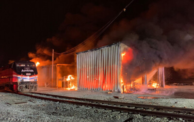 News photos: Fire destroys buildings at Amtrak’s Beech Grove shops (updated)