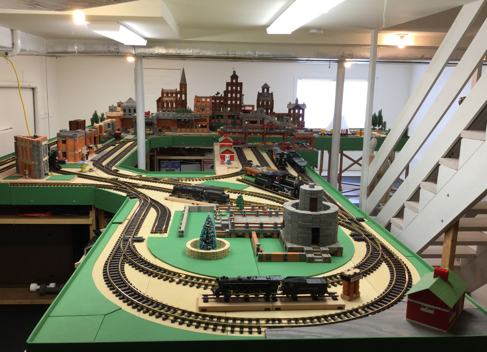 View of an indoor large-scale layout