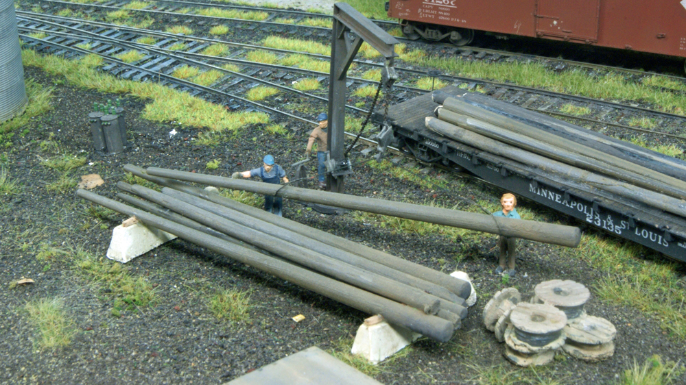 Figures next to model coal conveyor