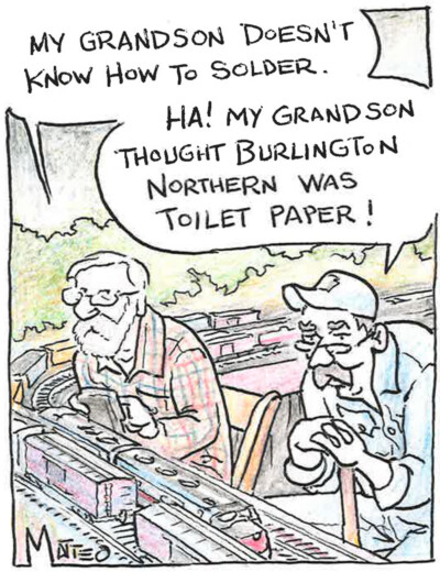 Model railroad humor: Grandsons