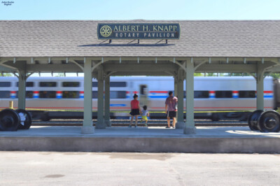 Train-watching platform opens in Fairport, N.Y.