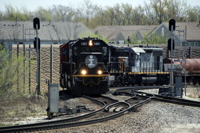 Junction of CN’s former Illinois Central and Elgin, Joliet & Eastern provides lots of photo options